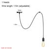 Retro Chandelier White E27 Attic Living Room Edison DIY Adjustable Hanging Light Decoration Pendant Lamp Ceiling Light Bedroom