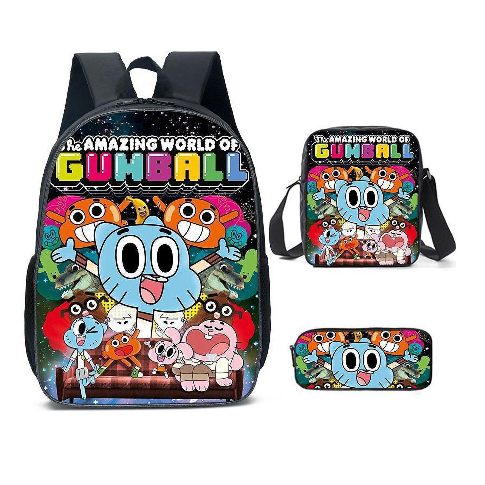 

Рюкзак большой вместимости для учеников начальной и средней школы, мультяжная наплечная сумка и пенал для детей One Size