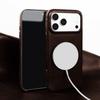 Magnetic Genuine Leather Case For Iphone 15 16 17 Pro Max Phone Case For Magsafe Wireless Charging Back Cover 15Pro 17Pro Max