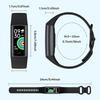 C68L 0.96" Smart Watch with Heart Rate,Temperature Monitoring Message Push Pedometer Sports Bracelet