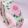 Boho-Chic Floral Knit Headband for Women - Cute & Stylish Hair Accessory, Perfect for Casual Attire
