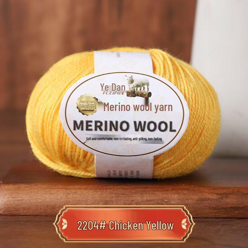 

Пряжа из мериносовой шерсти средней толщины ручной вязки для свитеров, шарфов, шапок - 213 Овечья шерсть - 3 нити