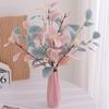 Nordic Style Fake Flower Decoration Simulation Eucalyptus Money Leaf Branch Eucalyptus Leaf Flower Arrangement Green Plant Floral Ornament
