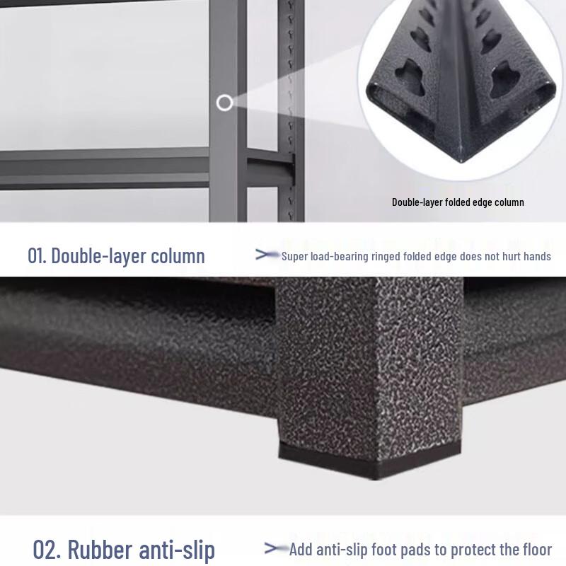 Yingbai Heavy Duty 2-Layer PET Balcony Storage Shelf with Guardrail