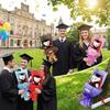 Lovely Graduation Bear Bouquet Simulated Animal Little Bear Bouquet Handicraft Personality Stuffed Simulated Bear Birthday