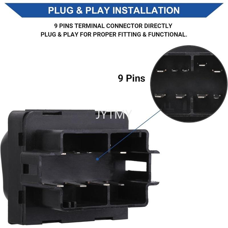 Power Window Control Switch for Ford F150 F250 F350 1999 2000 2001 2002 Front Left Electric Glass Lifter Button Car Accessories