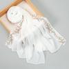 Woman Muslim Chiffon Hijab Scarf Ramadan Long Shawl Floral Embroidery Fashion Islam Solid Turban Headscarf Headwrap170*70cm