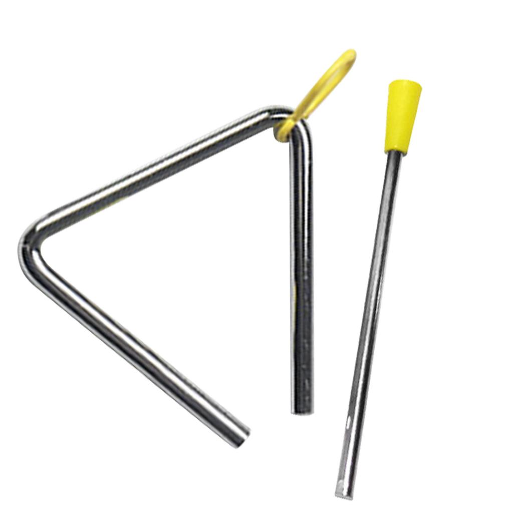 Metal Triangle with Striker Hand Percussion Musical Instrument for Kids Education Entertainment 4