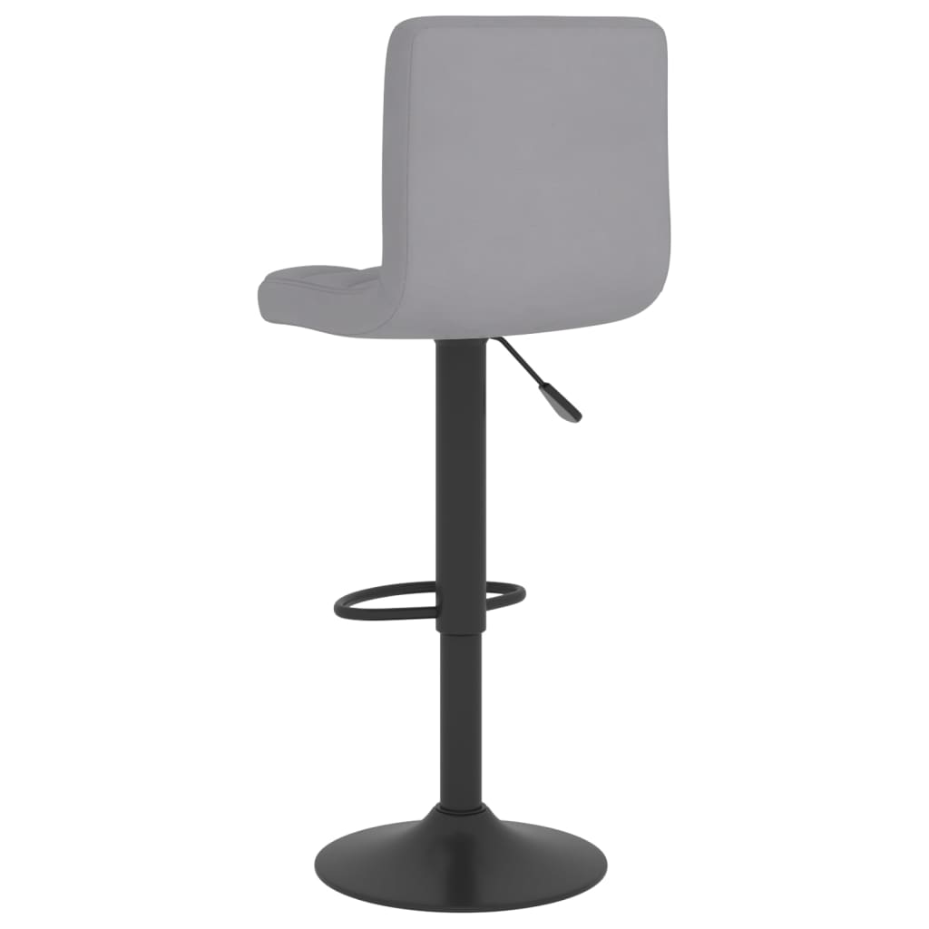 Vidaxl Bar Stools, 2 Pcs, Light Gray, Upholstered In Fabric