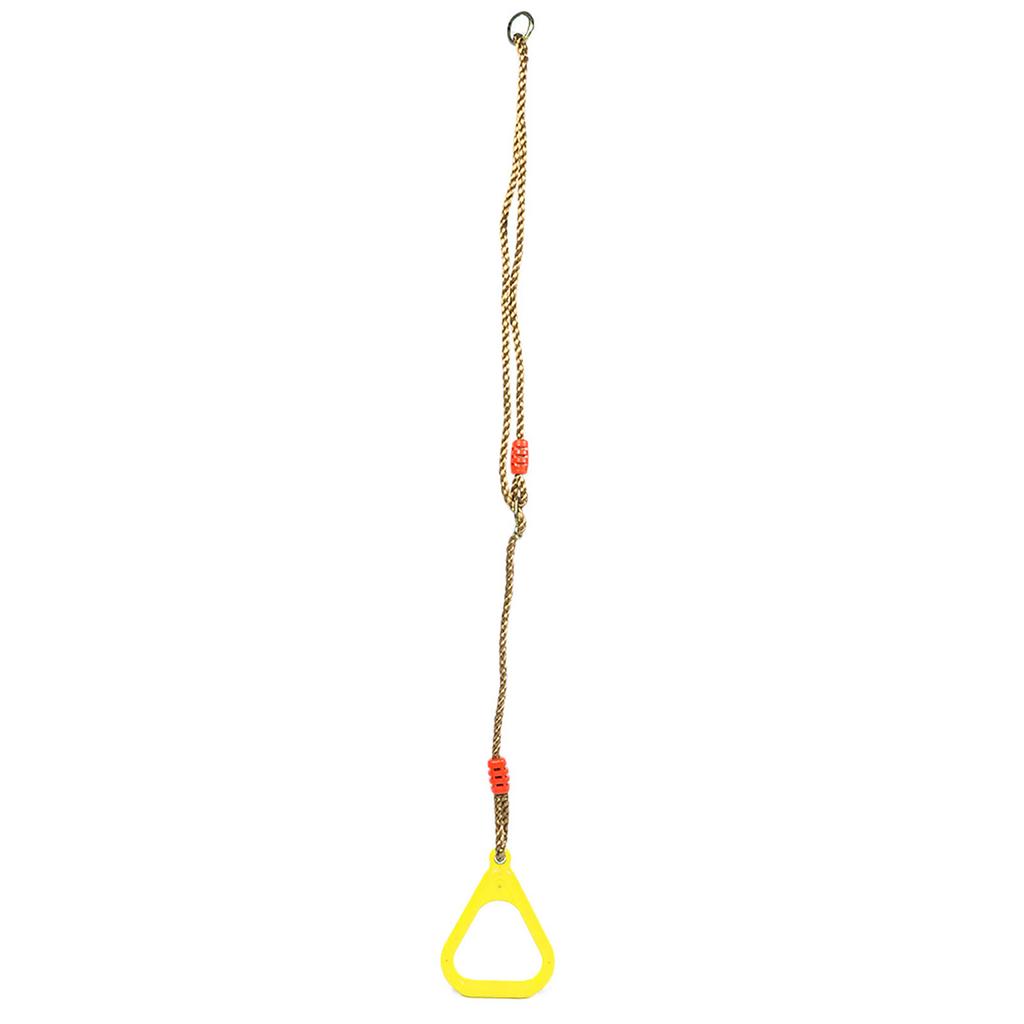 A Pair of   Plastic Children Swing Gym Fitness Exercise Sports Hanging   with Rope Yellow