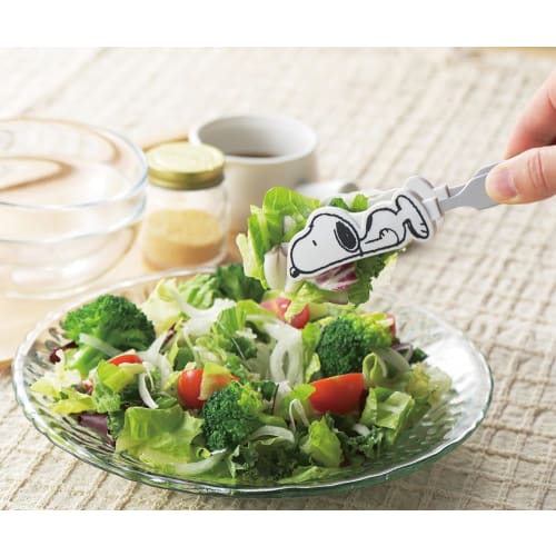 Tamahashi Kitchen Tongs, 19.5cm, Heat-Resistant Up To 240C, Protects Frying Pans, Made In Japan, Snoopy Design, SN-140