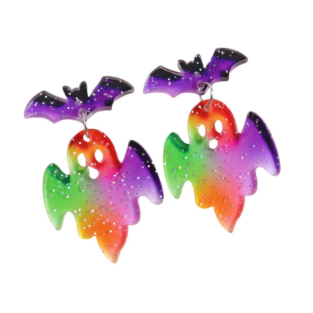 Heart Cute Ghost Ear Studs Spider Pumpkin Dangle Earrings Creative Halloween Earrings  Party