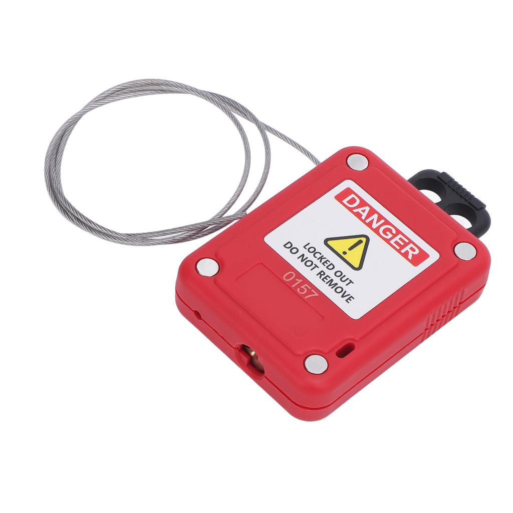 Cablul de blocare Tagout Blocare cu cablu reglabil cu auto-blocare din sârmă cu cablu din oțel inoxidabil pentru electric