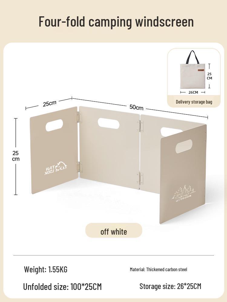 Camping Stove Windshield: Outdoor Windproof Magnetic Screen