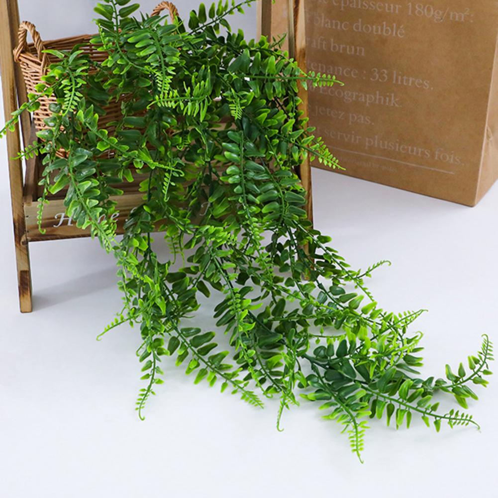 Artificial Plant Fastness MultiFunctional Realistic Looking Decorate Unfading Hanging Wall Decor Fake Plant Rattan Home Supplies