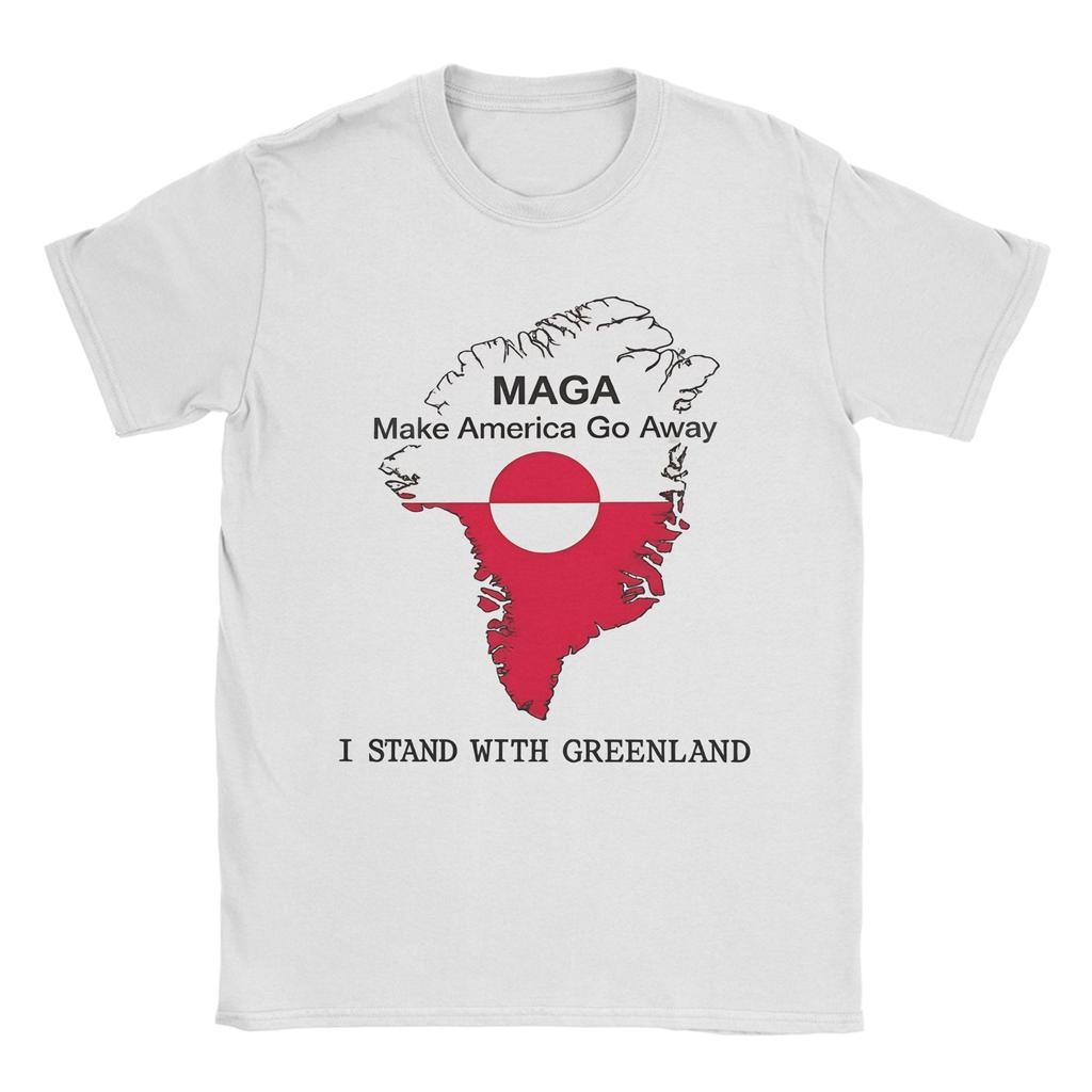 Unisex Womens MAGA T Shirts Greenland 100 Cotton Tops Creative Short Sleeve Crewneck Tee Shirt Gift Idea TShirts
