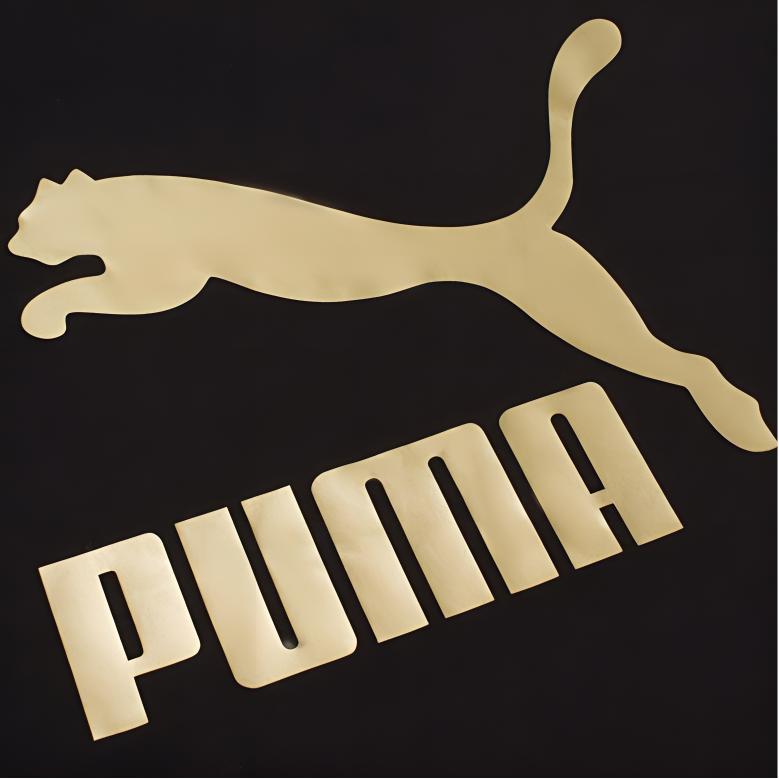 PUMA Solid Color Printed Logo Breathable Crew Neck Sports Casual Short Sleeve T-Shirt Men Tops Black 673666-01