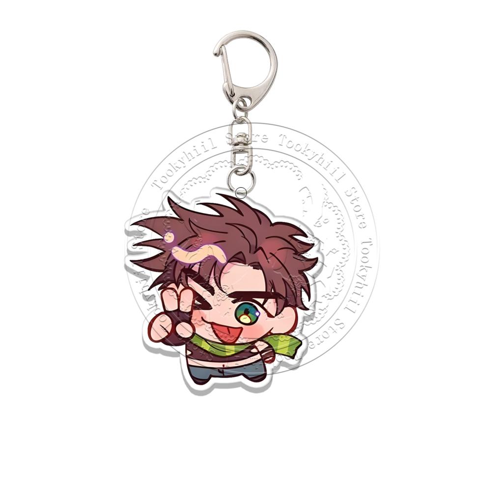 JoJo's Bizarre Adventure Acryl Schlüsselanhänger Q-Version Dekoration Tasche Anhänger Zubehör Schüler Anime Cartoon Geburtstagsgeschenk