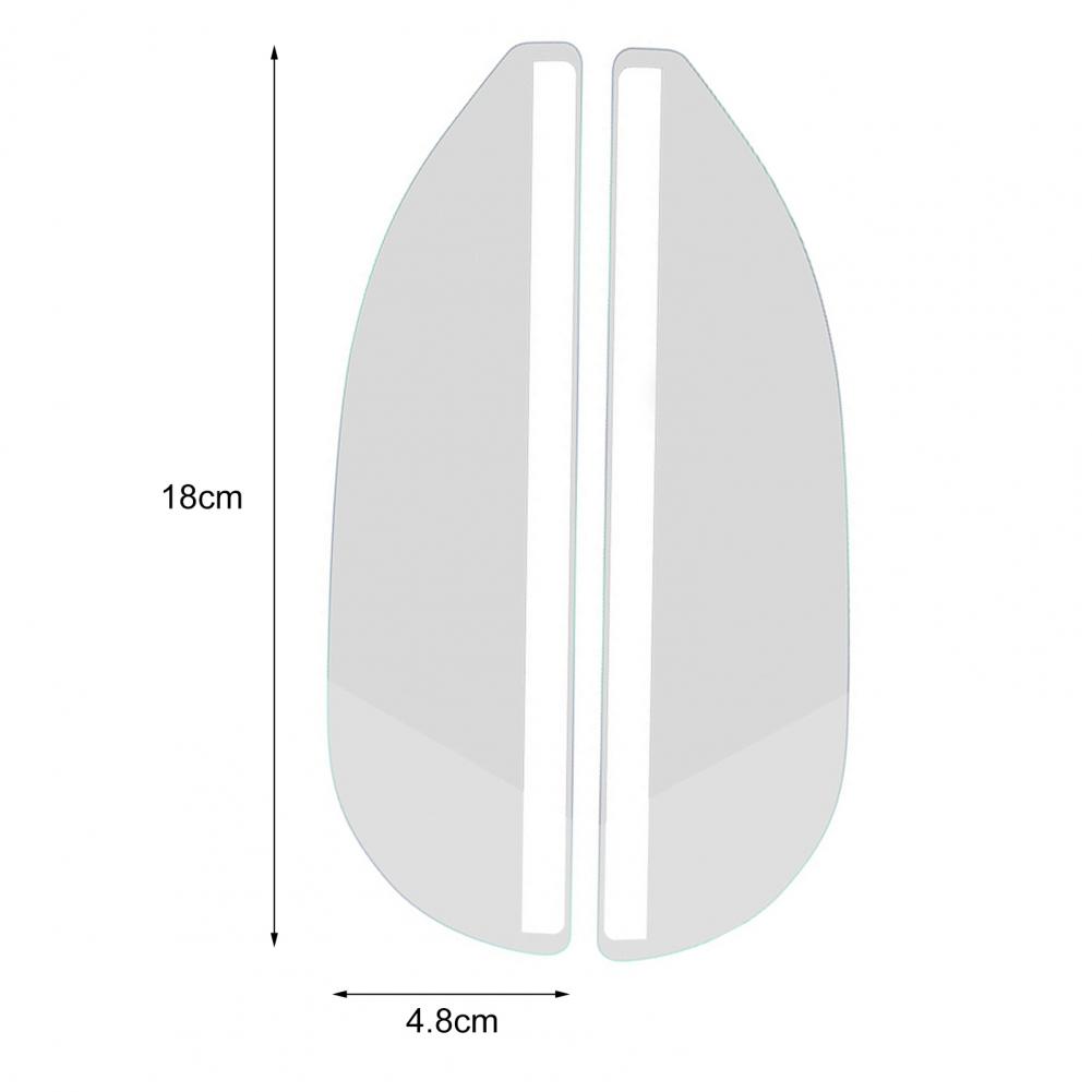 1 Pair Car Mirror Visor Guards Scratch-proof Anti-glare Visors Auto Rearview Mirror Rain Eyebrow Protector Clear Car Accessories