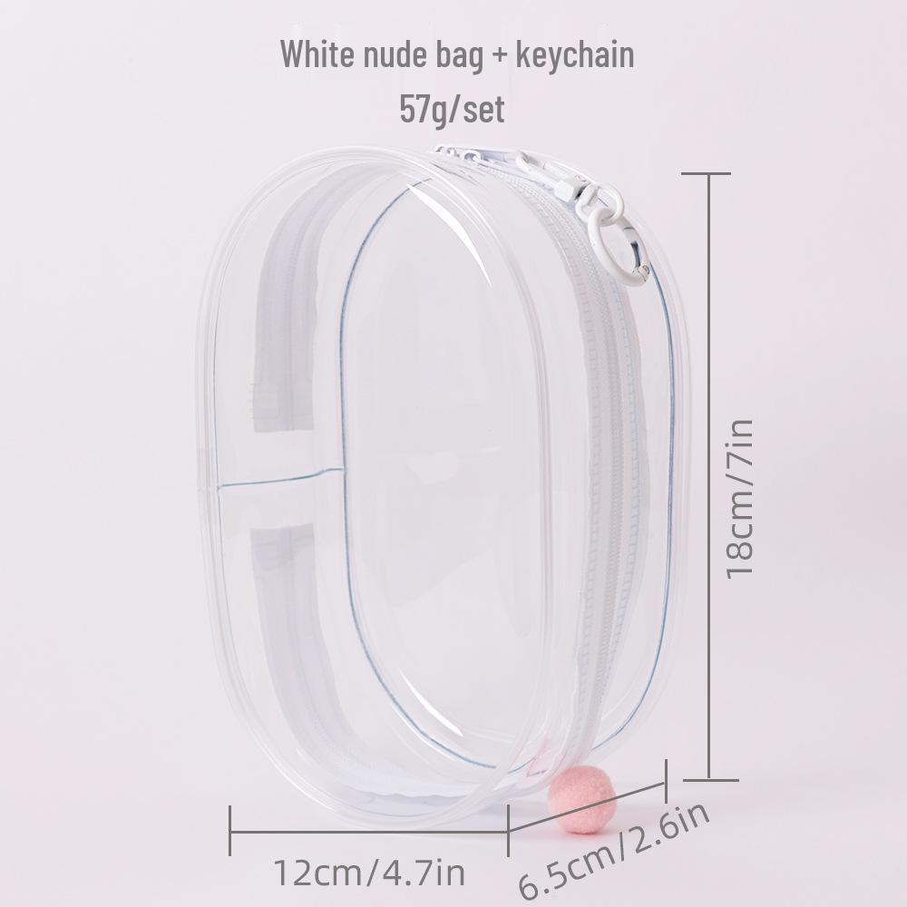 18cm High-Transparency Vinyl Doll Case - Multicolor Stroller Bag with Hanging Option for Anime Collectibles