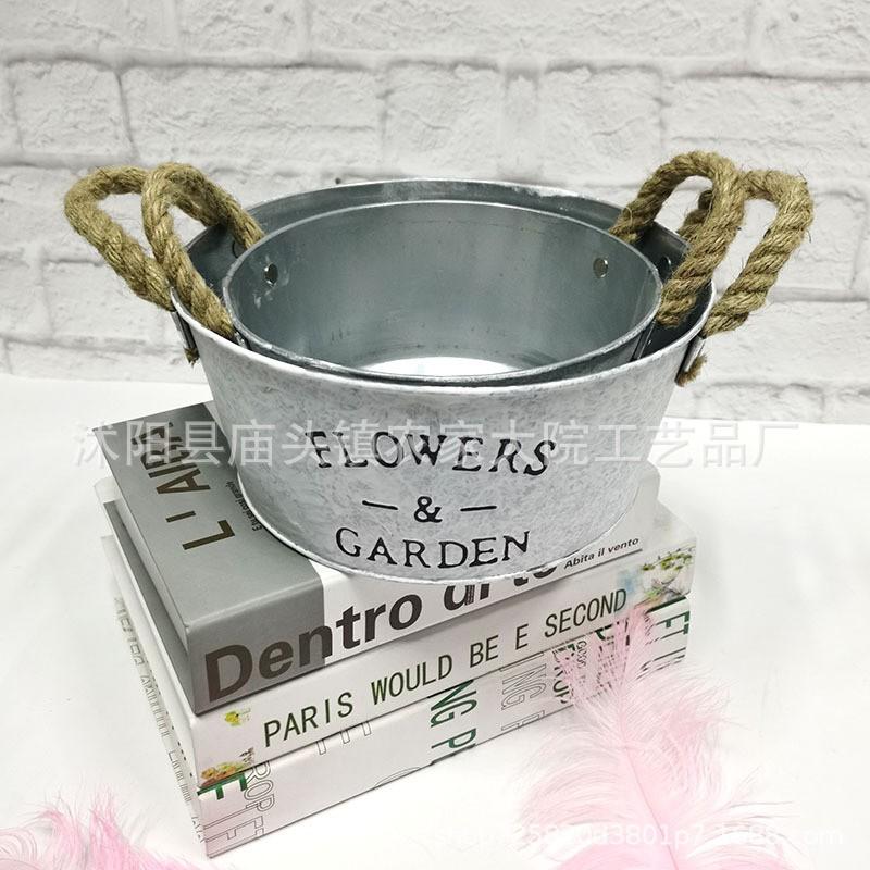 Handmade Iron Planter Succulents Pothos Rustic Garden Pot Wall Hanging Or Desktop Decor Balcony Home Office