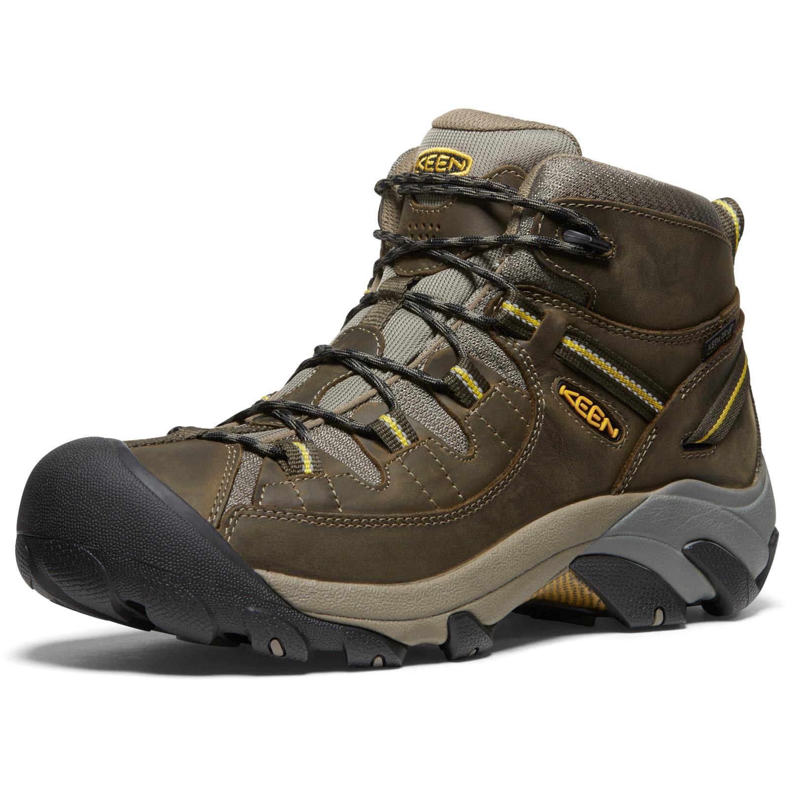 Trekking Shoes TARGHEE II MID WP Targhee Two Mid Waterproof BLACK cm [KEEN] Men s OLIVE/YELLOW 30.0