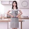 New Breathable Flower Kitchen Apron Cotton Korean Style Cooking Smock Wear-resistant Cooking Baking Bibs for Women Girl
