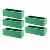 5pcs Bird Cage Feeder Anti Splash Plastic Hanging Food Water Dispenser for Small Pets Parrots Budgies Pigeon Large Green