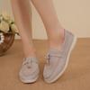 Summer Walk Loafers Women Flat Shoes Khaki Suede Leather Tassel Metal Lock Slip On Slippers Mules Driving Shoes Causal Moccasins