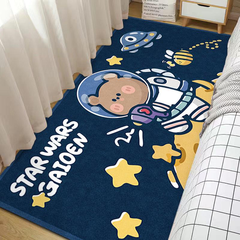 Roztomilý kreslený koberec dívka obývací pokoj koberec růžový koberec protiskluzová podlahová rohož obývací pokoj ložnice