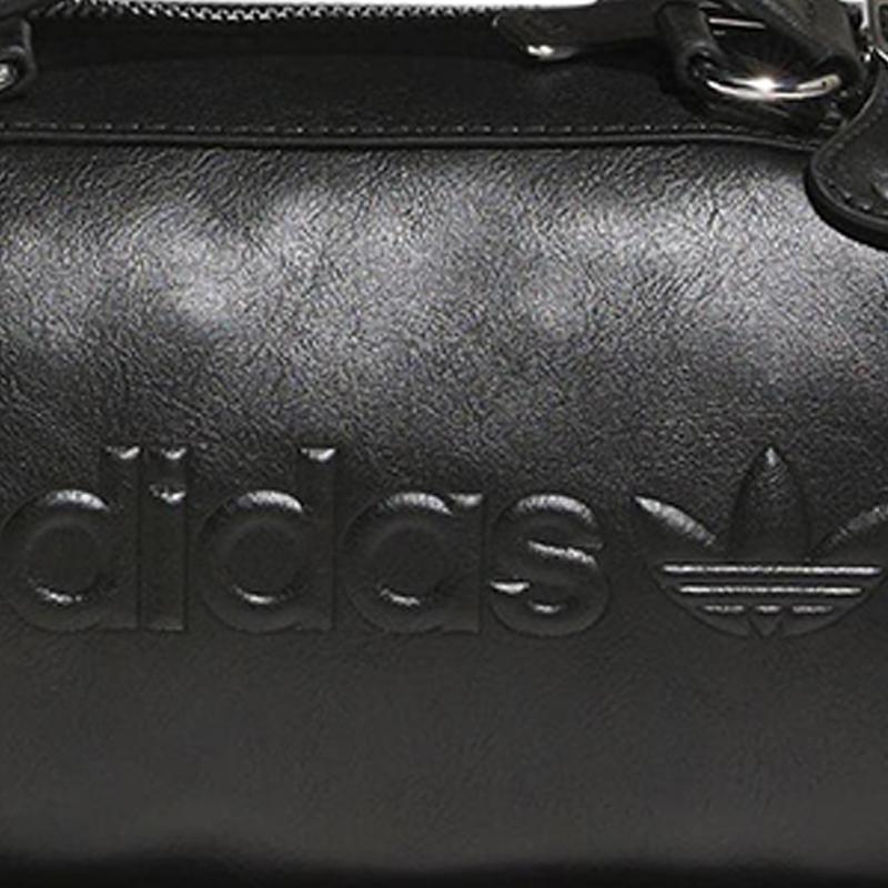 Neue Adidas Polyurethan Kissen-Tasche, Zylinder-Tasche, Ein-Schulter-Handtasche Regulär Unisex Schwarz JV9276