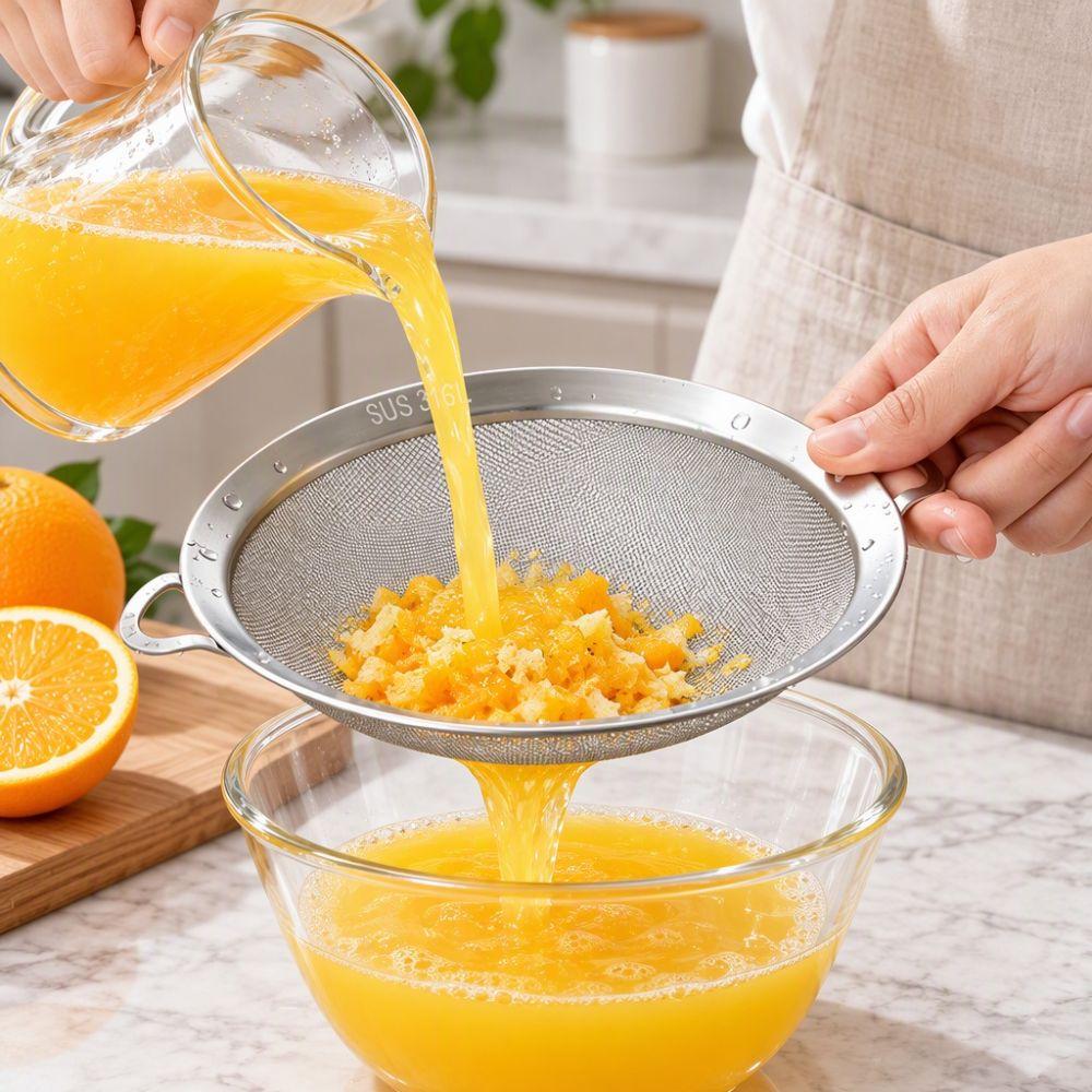 Round Fine-Mesh Flour Sifter With Handle Soy Milk Filter Portable Flour Screen  Sugar Icing