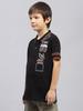 Monte Carlo Boy Regular Fit Black Tshirt