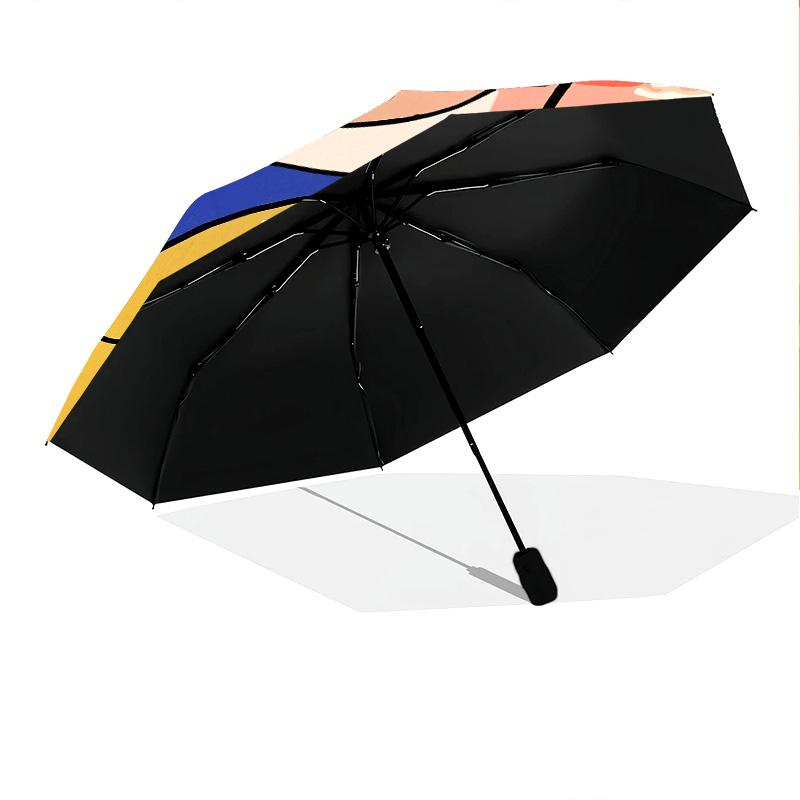 Jake and Finn Pattern, Automatic Folding Umbrella, Portable and Foldable Design, 8 Ribs, a Christmas or Birthday Gift.