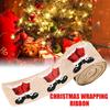 Christmas Packaging Ribbon Christmas Wired Ribbon Burlap Wired Ribbon Weave Ribbon Rustic Ribbon Holiday Ribbon For Wreaths Big