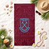 West Ham United FC Soft Beach Towel Stylish Beach Pool Towel for Summer Seaside Vacation Travel
