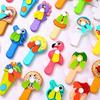 Hand-Pressed Mini Cartoon Fan for Kids - Cute Toast Design
