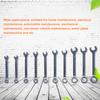 10pcs Mini Spanner Wrenches Set Explosion proof Pocket Spanner Wrenches Hand Tool British Metric Type Optional