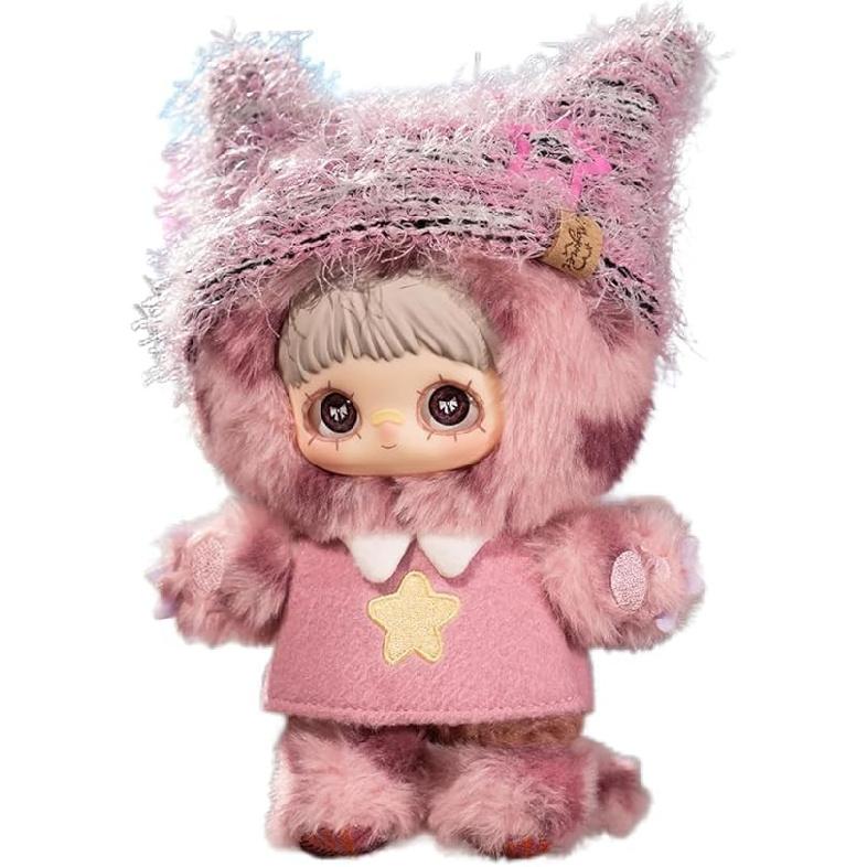 MayMei Kätzchen Akademie Serie Plüsch Schlüsselanhänger Blind Box, Weiche gefüllte Vinyl Gesichts Sammlerstück Plüschpuppe, Kawaii Mystery Spielzeug für Tasche Geldbörse Rucksack, Geschenk