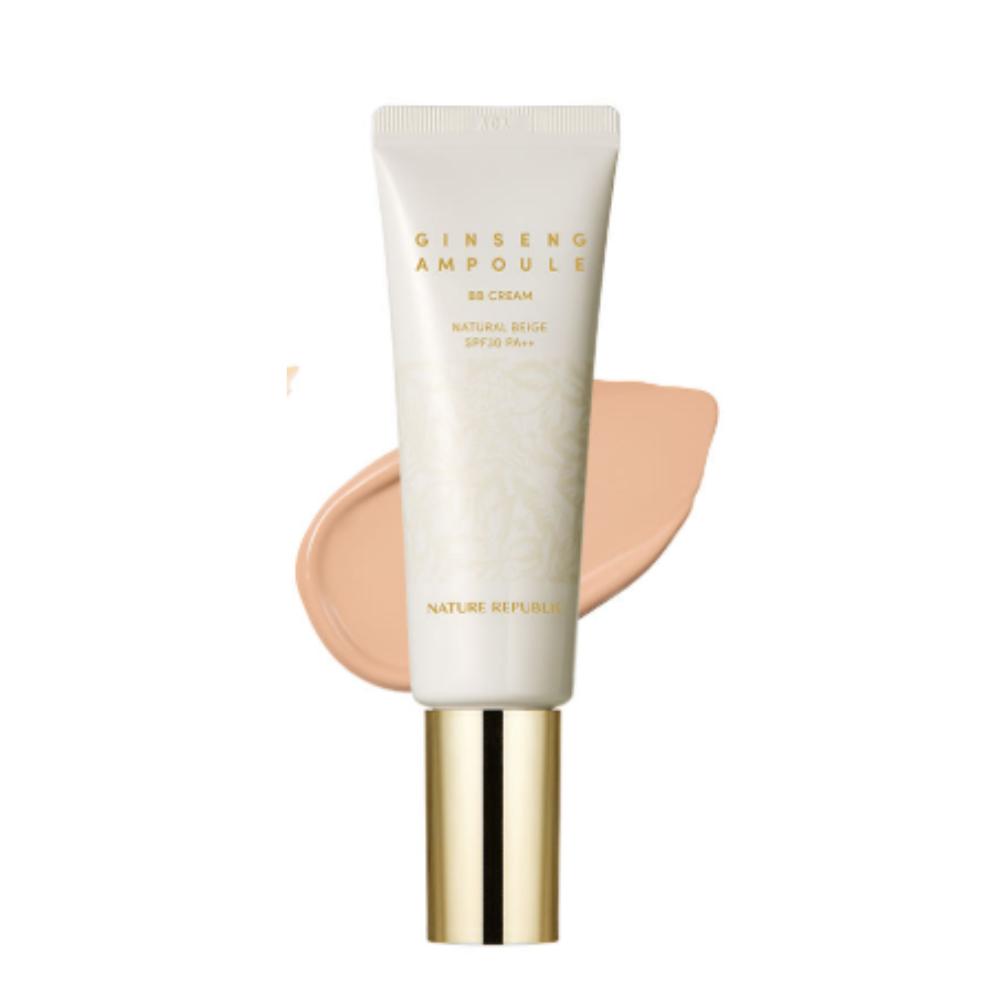 

Nature Republic Ginseng Ampoule BB Cream (50ml): High-Coverage Recovery BB Cream with Ginseng Nutrition for a Firm, Radiant Glow 02 Natural Beige