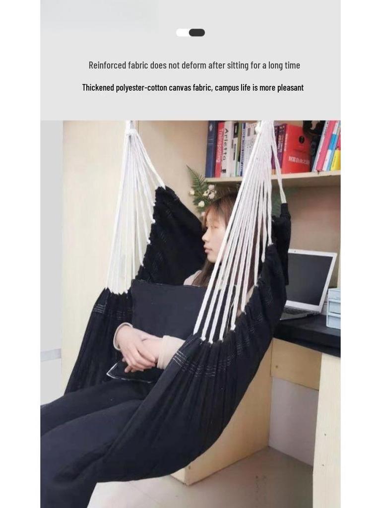 University Dorm Hanging Hammock Chair - Indoor Student Single Swing