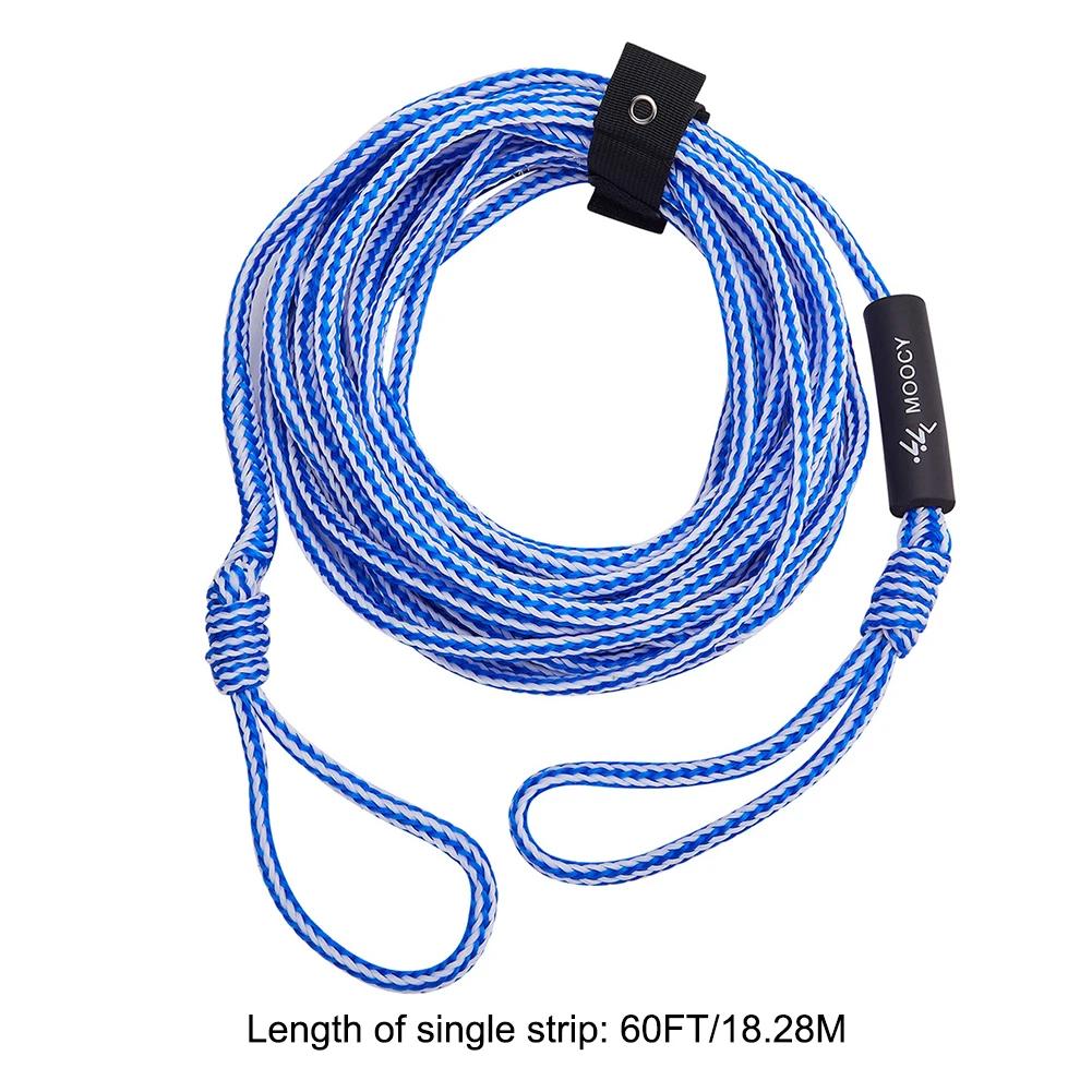 Water Ski Tow Rope Boat Tube Towable Rope with Grip Surfing Boat Tow Rope Wakesurf Rope Speedboat Wakeboard Boat Accessories