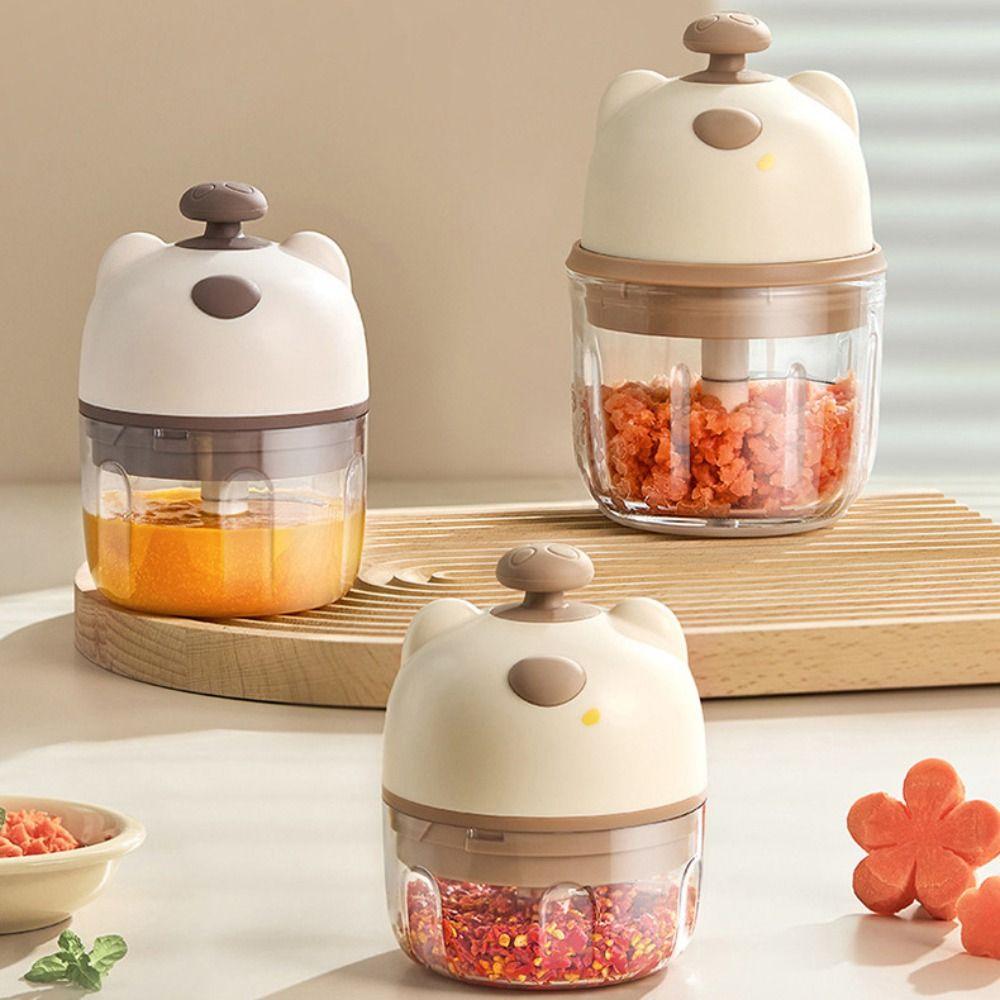 Durable Mini Garlic Mincer Rechargeable Food Processor Garlic Masher Machine  Restaurant