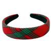 Christmas Headbands for Women Red Plaid Headband Velvet Padded Headband for Women’s Hair Girls Fashion Holiday Women Headbands Christmas Hair