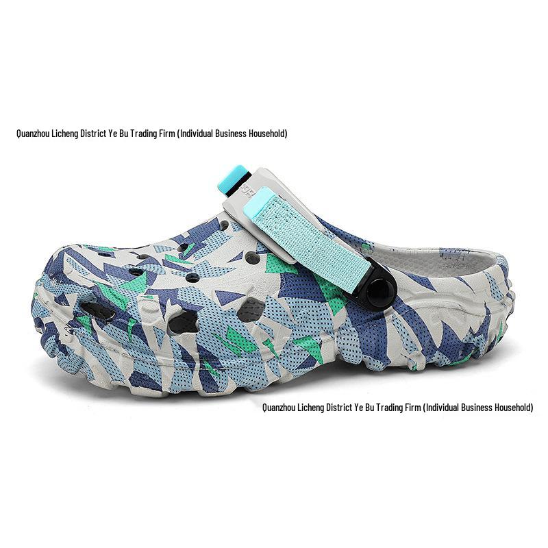 Men's Lightweight Breathable Closed-Toe Beach Clogs - Plus Size Outdoor Sandals & Slippers