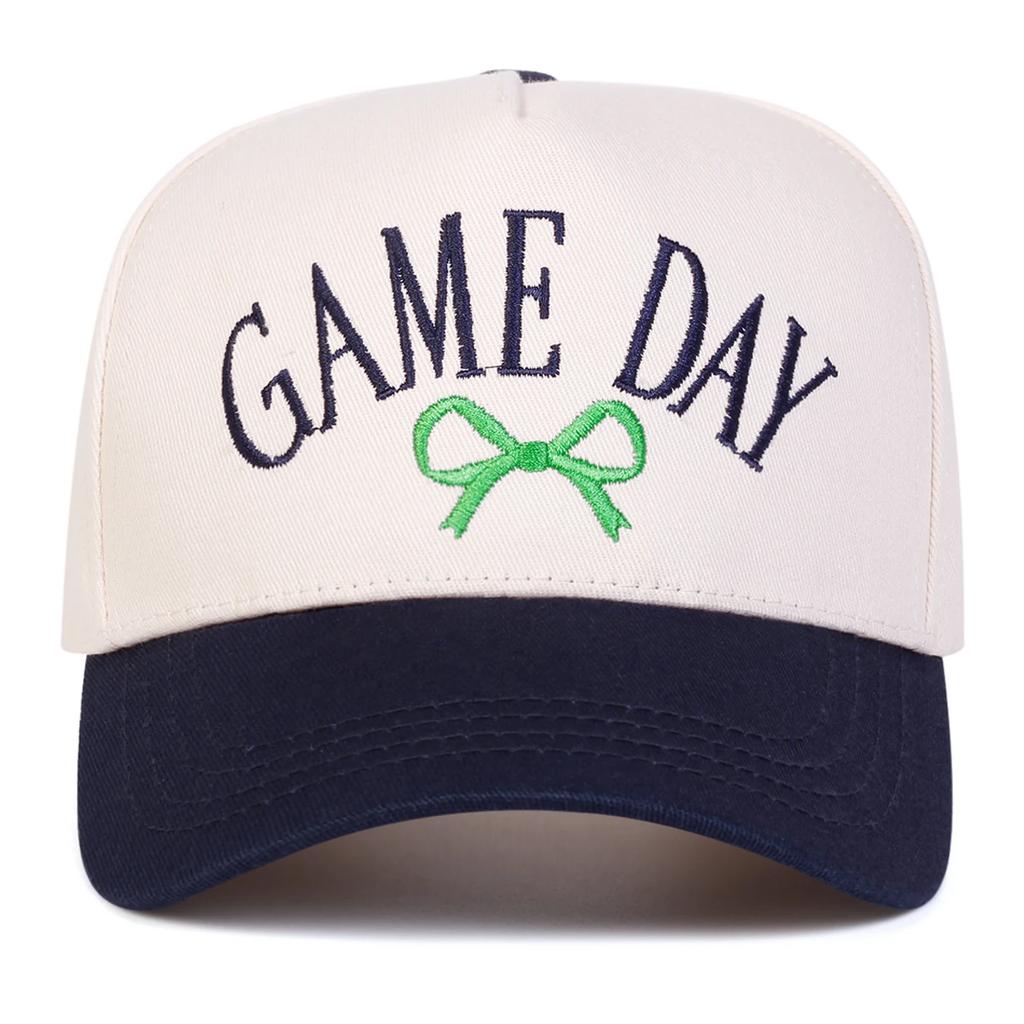 Baseball Stitching Embroidered Bow Day Game Neutral Gender Women Men For Caps Spring Autumn Outdoor Adjustable Casual Hats Sunscreen Hat Sports