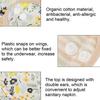 Washable Cloth Menstrual Pad Fanshaped Wing Reusable Sanitary Napkin Panty Liner White 250mm