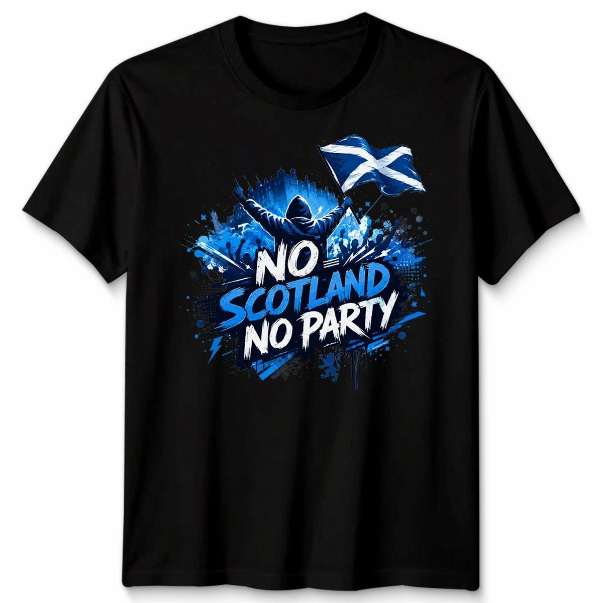 No Scotland No Party Unisex Football T Shirt Game Day 2026 Gift Graphic Tee XXL