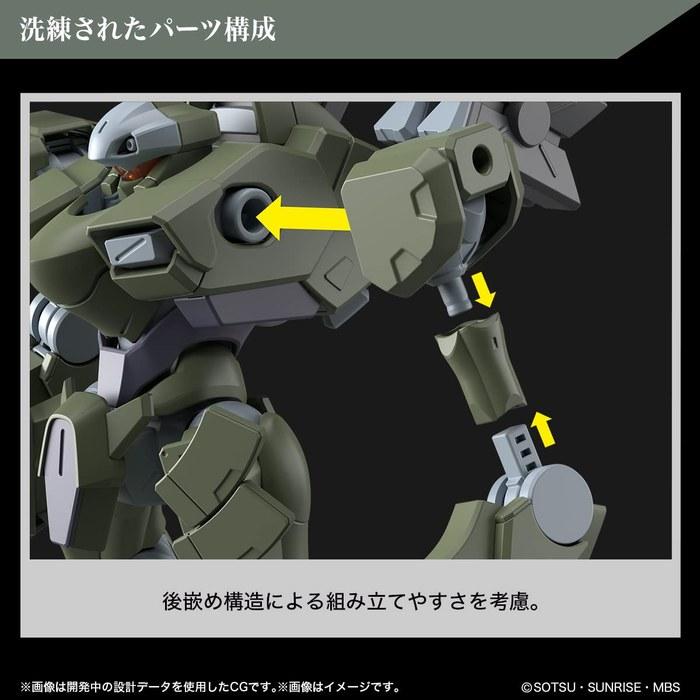 HG Mobile Suit Gundam: The Witch from Mercury Zwart Heavy 1/144 Scale Model Kit (1 Kit)