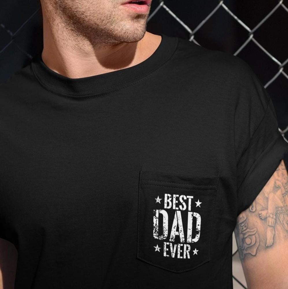 

Футболка «Лучший папа на свете» – Подарок на День отца от детей – Смешная футболка для папы с 4XL